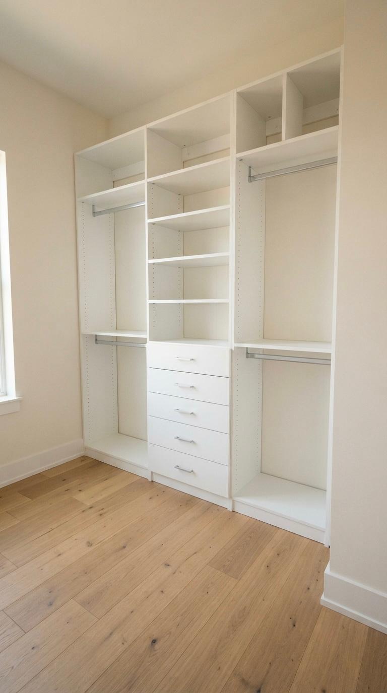 Vestidor lacado en blanco